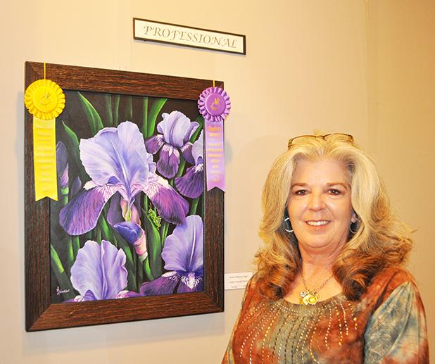 2015 Southern Expressions Art Show winners People’s Choice winner Sandra Wooddell Harris.