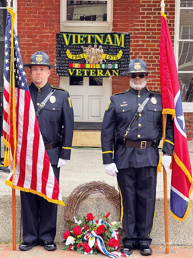 Bolivar Police Officers Chris Wilkerson and Gary McTizic. Photo by Sarah Rice.