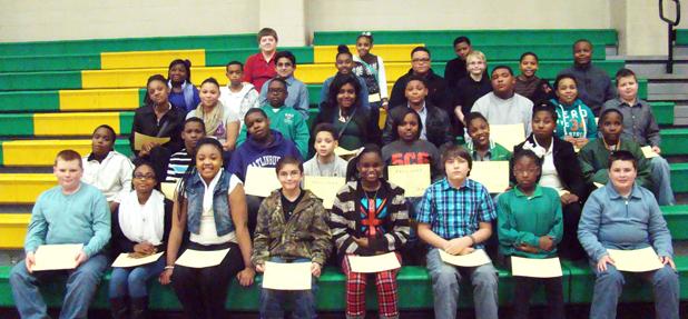 BMS Bug Club holds first semester ceremony Sixth grade Bug Club members
