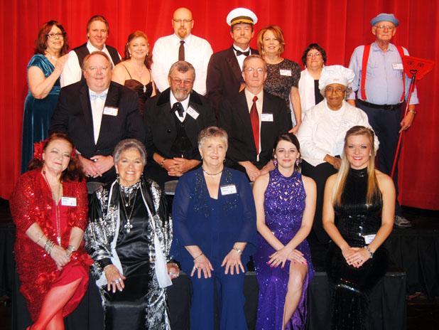The cast of 'Set Sail for Disaster,' Front row (l-r): Ann-Claire Simpson, Bertha Vaughn, Wanda Young, Candy Tigner, Carly Weems. Middle row l-r: Mark Peterson, Eddy Davis, Rob Jensik, Gladis Thomas. Back row (l-r): Monita Carlin, Chris Ramage, Rhonda Moore, David Howell, Gary Byers, Joyce Byers, Denise Estes, Vernon Wood. Not pictured: Todd Pulse, Leanne Young.