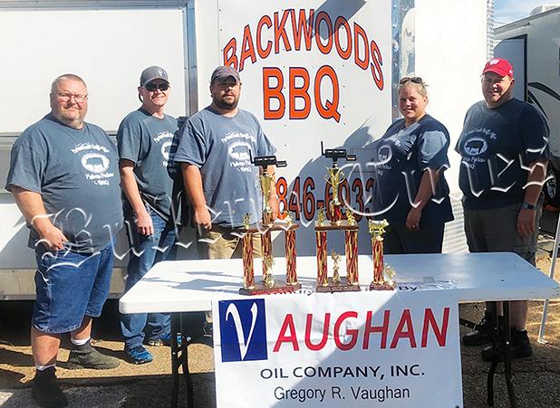 Left to right: Danny King, Brian Vandiver, Chris Allen,  Courtney Dennis, and Mike Kennamore took home the Hardeman County championship and finished second among all teams.