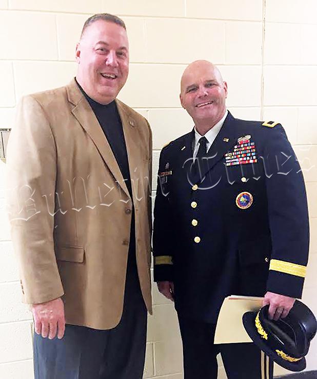 Remembering Pearl Harbor Photo of Hardeman County Superintendent of Schools Warner Ross and Brigadier General Baker by Anna-Alicia Sails.