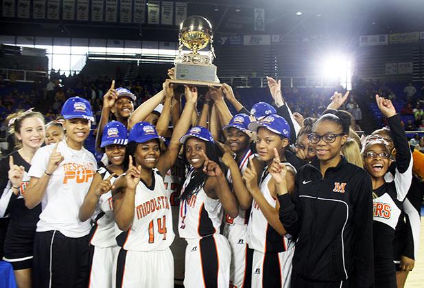The Middleton Lady Tigers put out Clarkrange’s fire of seeking a ninth title, after capturing a 62-50 victory, to bring home the TSSAA Class A State Championship.