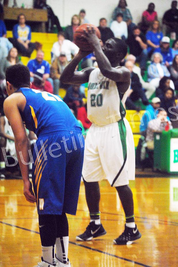Disappointing finish to a disappointing season Cornelius Polk shoots a free throw for Bolivar during their loss to McNairy Central.