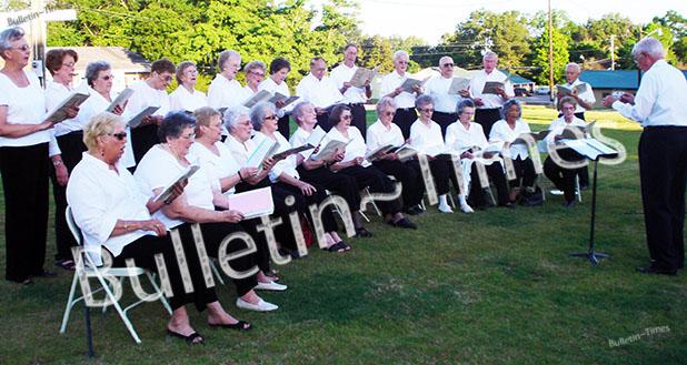 Music on the Square. A Smithsonian Museum connection? Photo courtesy of Ken Savage The choir from the First Baptist Church of Bolivar was the first opening act for Music on Market. The concert was part of a merchandising campaign held in conjunction with a Smithsonian Museum exhibit at the Little Courthouse Museum.