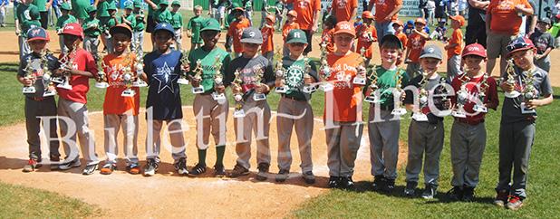 Dizzy Dean baseball ends regular season 4-6 years old division All Stars (not in order): Will Baker, Carter Tranum, Jake Kelly, Cayden Creech, Kaynon Swift, Will Zawacki, Noah Parker, Brody Cornelius, Akevious Haddix, Kingston Golden, Gerron Herron, Calvin Tate.