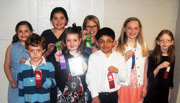 Hardeman County well represented in 4-H public speaking contest Fourth Grade: first row; Adam Williams, Libby Rudicil, Andrew Potts. Second Row; Kaitlyn Crewse, Josie Aleman, Madison Mod, Holly Pattat, Kateri Fritz.