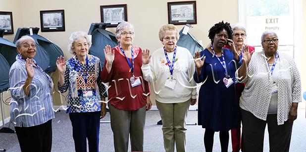 Early Voting Begins in Bolivar Poll workers take the oath prior to early voting on October 17. Early voting began on October 17 at the Hardeman County Election Commission and will continue through November 1. Election Day is November 6.