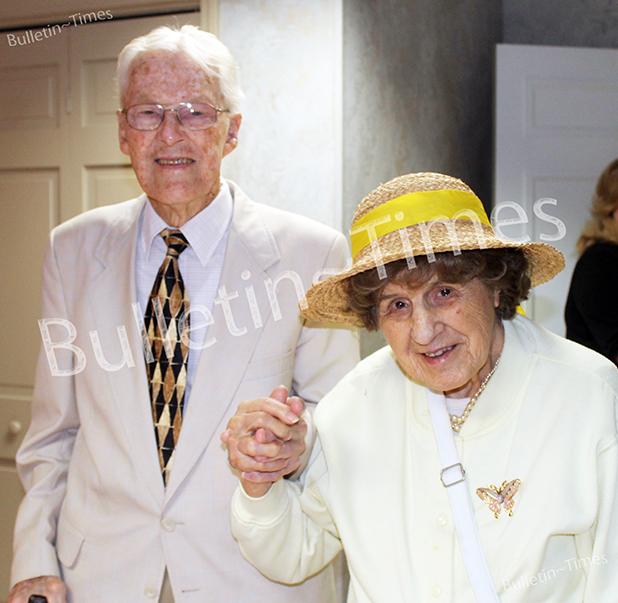 St. Mary Catholic Church in Bolivar held a reception for two of their oldest members to celebrate their birthdays. Francis Garrett turned 105 years old and Frank Zaller turned 95 years old.  The church had birthday cake and punch after Sunday morning Mass on August 30 to celebrate the birthdays.