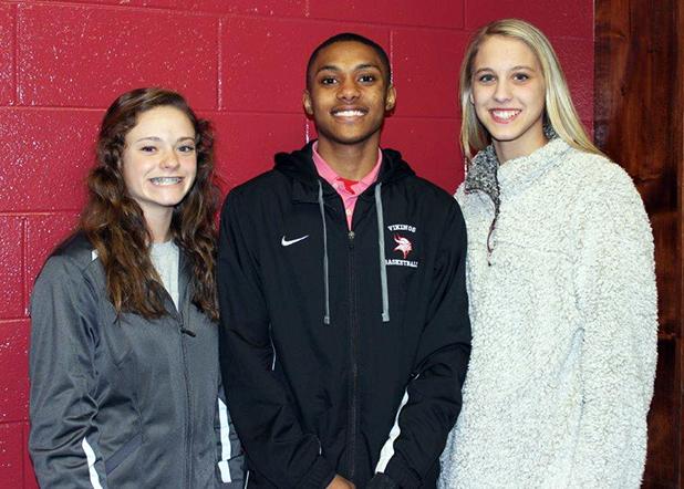 Fayette Academy Students named MVP in tournament Pictured (l-r):Morgan Reed, Jamie Shotwell, and Kayli Skelton