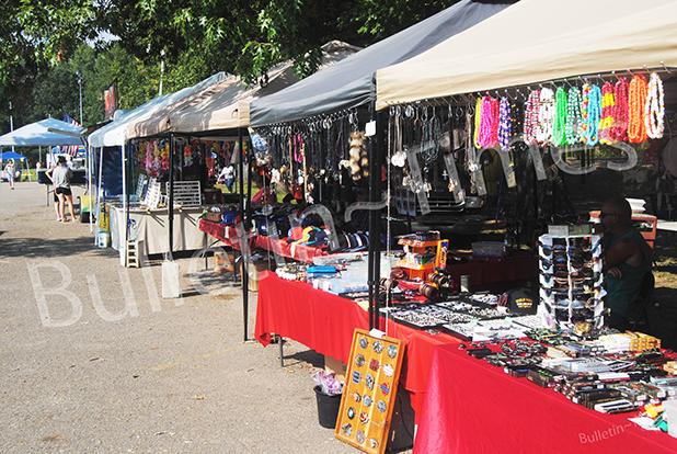 The edge of Middleton Park was lined with vendors selling everything from food to crafts.