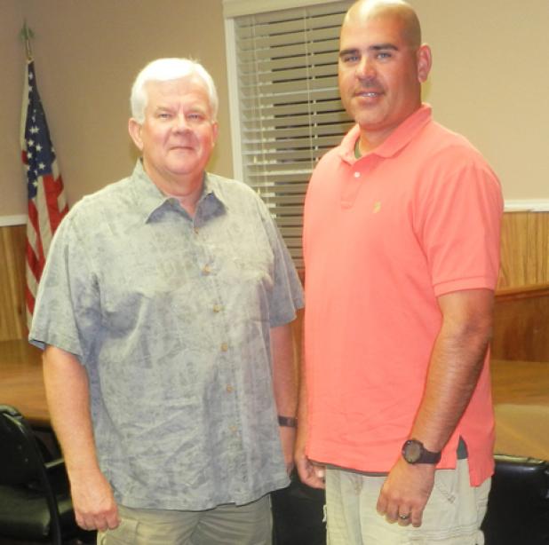Mayor Curtis Lane, left, is shown with Tommy Breeden, Assistant Chief and Training Officer of the Grand Junction Fire Department.