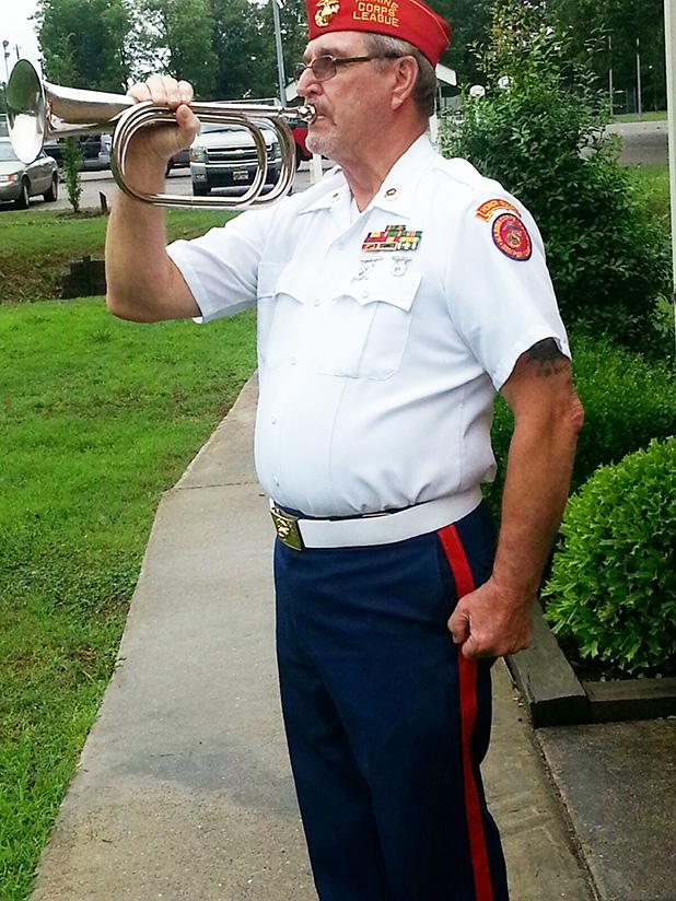 American Legion Post 198 hosts Middleton Memorial Day program Gerald Nichols of the Marine Corps League played Taps after members of American Legion Post 198 had placed the memorial wreath honoring Middleton’s war dead.