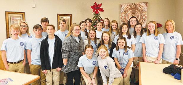Pine Meadows Gets Hornsby Beta Club Love The Hornsby Beta Club brought ornaments and sang carols for the residents at Pine Meadows Healthcare and Rehabilitation in Bolivar. Photo courtesy of Julie Walton.