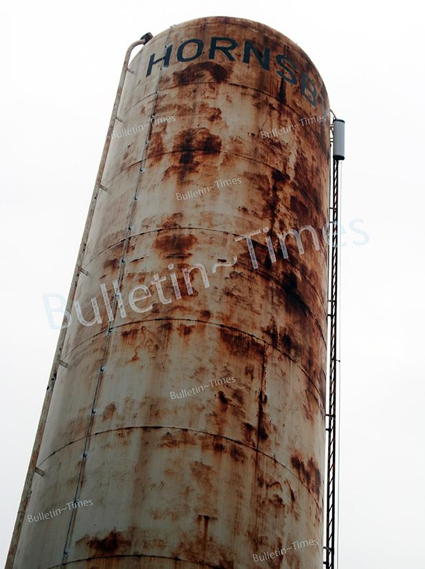 Hornsby denied grant for new water tower The Hornsby water tower will be refurbished instead of replaced after the town received notification that a grant was denied.