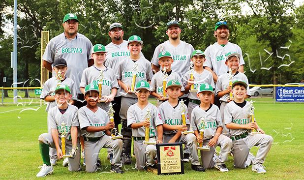 Left to right front row: Wyatt Sparks, Tojo Young, Jaxson Faulk, Devin Woods, Caden Dorris, Bryce Madden. Back row: Keaton Overton, Teegan Diffee, Trevor Gilliam, Tripp Malone, Neyland Hodge, Cayden Crabb. Coaches Tim Malone, Chris Crabb, Head Coach Jonathan Hodge, and Corey Madden. Photo by Jammie Gilliam.