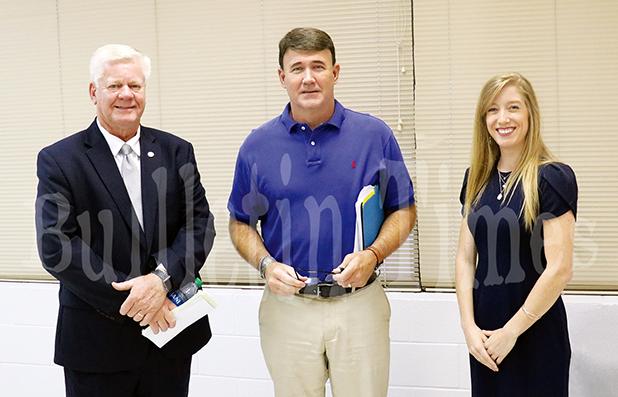 Photo left to right: Mayoral candidates Sain, Pulse, and Hedwall debated July 7 and 12.