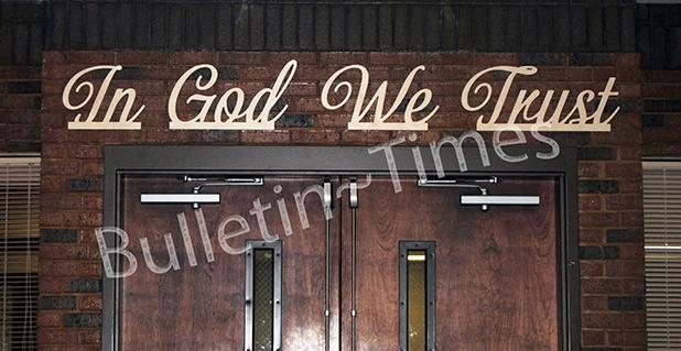 'In God We Trust' placed in Council chamber Article Image Alt Text