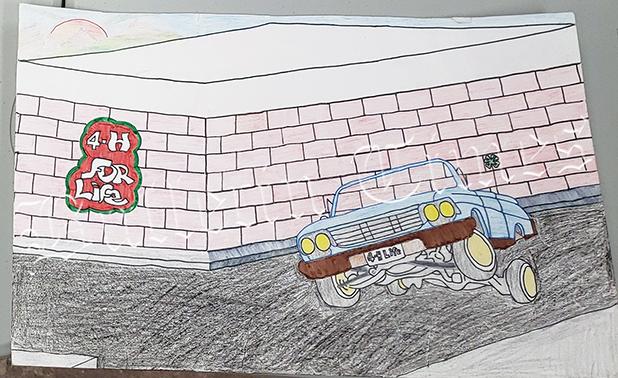 4H Poster Winners Chosen Poster by Joe Gibson of Whiteville Elementary School.
