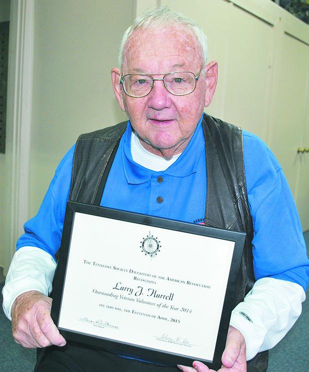 Local veteran receives statewide volunteer award Larry Harrell