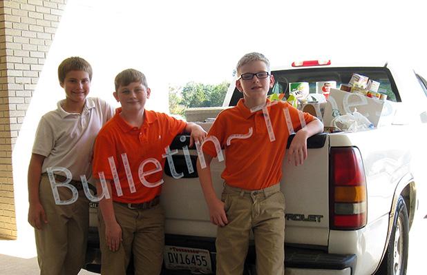 Middleton Elementary School celebrated Red Ribbon Week The sixth grade boys pictured in no particular order include: Michael Howell, Andrew Glissen, and Jonathan Crocker.