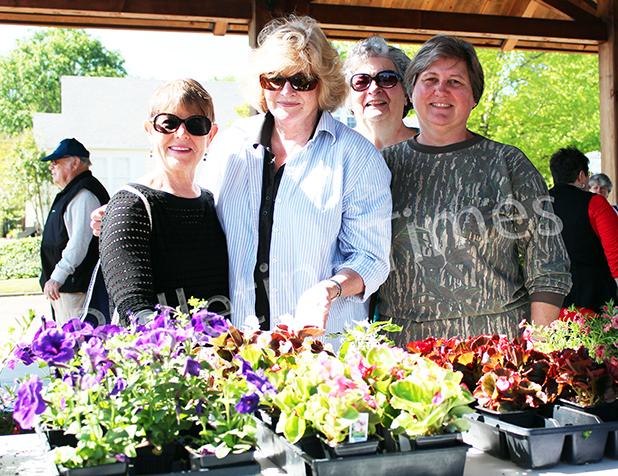 Master Gardeners Signal Start of Farmers Market Season Photo: Hardeman County Master Gardeners Julie Fisher, Mary Boals, Jewell Reid, and Charlene Sipes. Photo by Ginger Tester.
