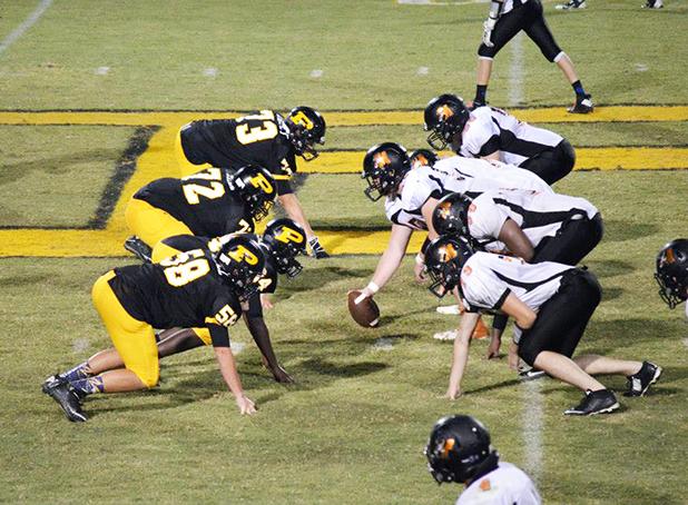 Middleton struggles against Peabody Middleton’s defense struggled to stop Peabody’s running game as they rushed for 301 yards against the Tigers. Photo by Laura Lowe Criswell