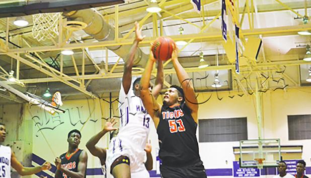 Middleton Hammers Old District Rival Senior Montrez Jones, shown here versus Haywood on opening night, had 17 points in the win over Trinity Christian on December 6.