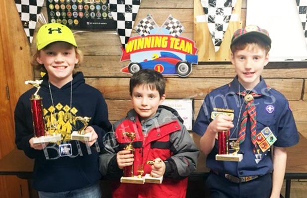 Middleton Scout's Pinewood Derby The Middleton Cub Scouts held their annual Pinewood Derby on Saturday, Feb. 13. Pack 35 had a great participation, great food and cool cars. Webelos Jonah Brady won first place in the Derby as well as first place over all. Second place went to Tiger Joel Toll and third place went to Webelos Will Durham.