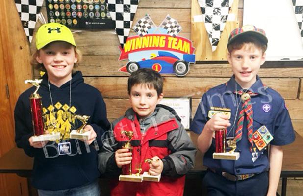 The Middleton Cub Scouts held their annual Pinewood Derby on Saturday, Feb. 13. Pack 35 had a great participation, great food and cool cars.   Webelos Jonah Brady  won first place in the Derby as well as first place over all. Second place went to  Tiger Joel  Toll and third place went to Webelos Will Durham.
