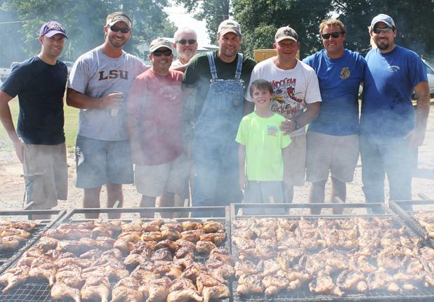 Bolivar Rotary Club holds annual fundraiser The Bolivar Rotary Club held their annual chicken fundraiser on Saturday, September 6, where 1,008 chicken halves were sold in support of the Rotary Club. Pictured (l-r) are Matt Harris, Jeff Scott, Kenny Adkins, Bubby Yarbrough, Mark Gilliam, Walker Gilliam, Frank Wilhite, Chris Bell and Josh Pulse.