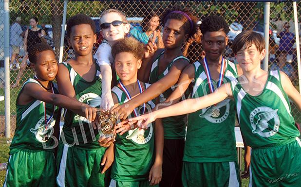 BMS wins first meet of season The BMS Tigers celebrate after their win at Thursday’s cross country meet
