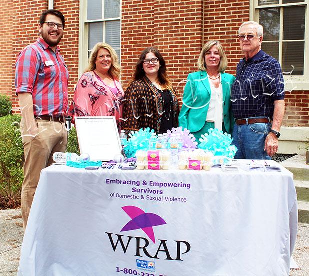 County Recognizes WRAP Month Caleb Vivio, Terry Waley, Bailee Hutchinson, Shelia Dellinger, and Bolivar Mayor Barrett Stevens. Photo by Jessica Simmons.