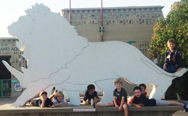 Middleton Cub Scouts 'snooze at the zoo' Pictured from left to right: Jack Drake, Jonah Brady, Will Durham, Jude Brady, Chase Vaughan, Landen Grantham and Trey Joyner. Anthony Lucas, not pictured.