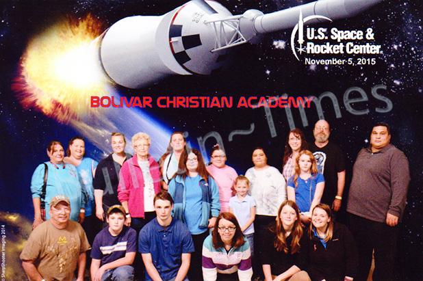 Bolivar Christian Academy tours U.S. Space & Rocket Center Students from Bolivar Christian Academy toured the U.S. Space & Rocket Center Thursday, November 5, 2015. They were able to see a lot of space exploration hardware and learn about the space program and about space travel. The kids also enjoyed an Imax movie.