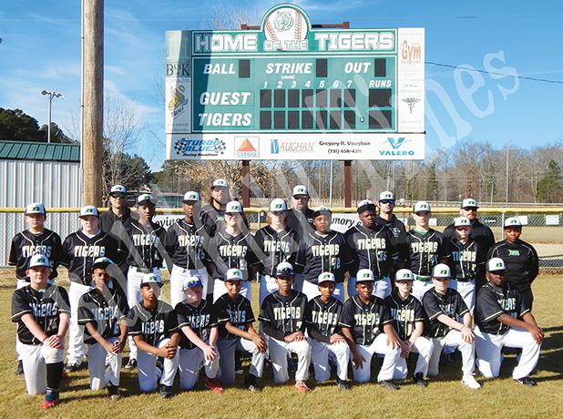 Bolivar Middle School Tigers: First row: John Baker, Jonathan Donis, Markez McNeal, Ethen Lowrance, Romerio O’Neal, Kingston Golden, Tyrese Crowder, Jacob Walker, Travis Galigher, Noah Parker, and JaWuan Robertston. Second row: Jaxon Woods, Collier Howell, Akevious Haddix, Markeus Herron, Matthew Boatwright, Peyton Maxwell, Johnny Phinnesse, Javarious Robertson, Ethan Jeffcoat, Kaigan Simmons, and Javarski McKinnie, Manager. Third row: Coach Wilhite, Coach Maxwell, Head Coach Rhodes, Coach Breeden, and C
