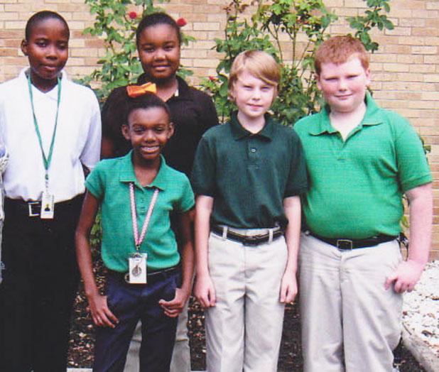 BMS recipients for good behavior Pictured (l-r): Tamardre Harris, Jerrica Jones, Antionette Williams, Wade Martin and Sam Cook.
