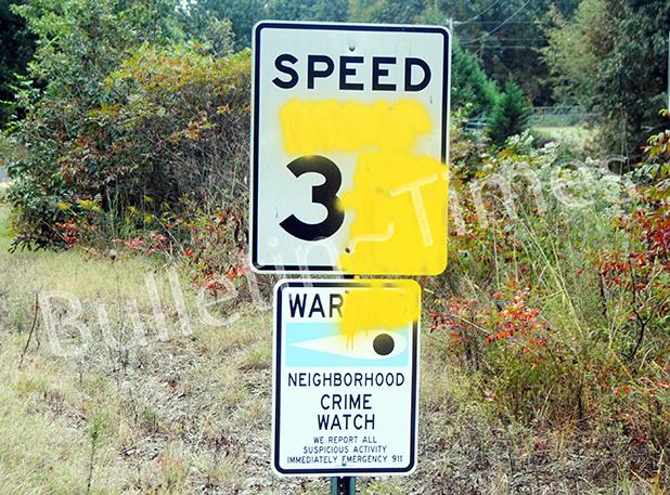 Vandalized signs costly for county Article Image Alt Text
