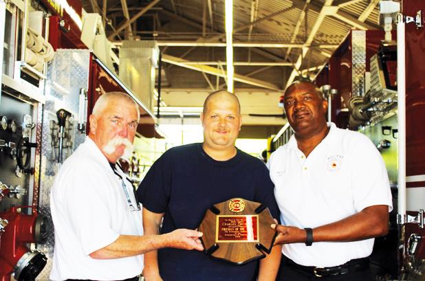 Thompson is Fireman of the Year Article Image Alt Text