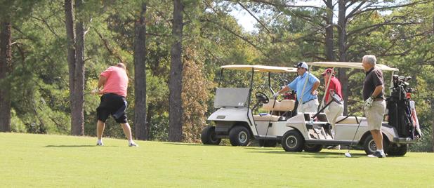 Golfers participated in the 10th annual Hunters for Hungry Golf Tournament on October 18 to raise money to feed hungry families in Hardeman County.