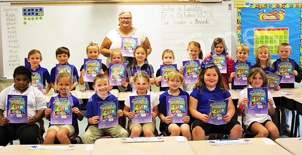 Hardeman County Administrator of Elections Amber Moore gave election materials and information to Hornsby Elementary School students on October 18.