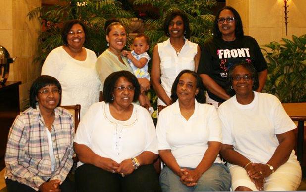  Pictured seated (l-r): Clara M. Wallace, Ruth E. Crowder, Alma L. Bowden and Melba E. Turner. Back row (l-r): Regina Crowder, Raven Bonner, Maysa Bonner, Sylvia J. Jones and Belinda A. Pugh. Not pictured is Reverend James Crowder.