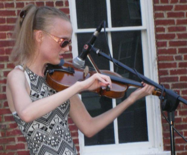 Becky Pittsley has performed at open mic night on the square in Bolivar for over five years.