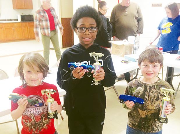 (left to right): Luke Sullivan - 3rd place , Antonio Sain - 2nd place, and Kaleb Bryant - 1st place.