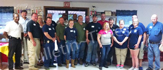 Ruritan Club holds monthly meeting Grand Junction Ruritan Club held its monthly meeting this past Tuesday night. We honored the volunteer firefighters and first responders from Grand Junction, Saulsbury and LaGrange with an appreciation dinner put on by the Ruritan members. During the evening, we presented each of the three departments with a check. A special monetary presentation was made to firefighter Darryl DeShields whose home burned down back in the Spring while he and his family were on vacation. Ruritan was proud to honor these f