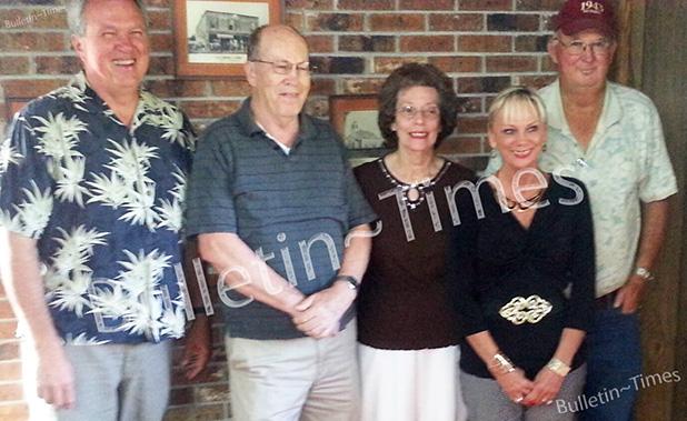 Saulsbury’s mayor and Board of Aldermen had a busy June meeting, considering an assortment of issues from mosquitoes to blight. Shown (l-r) Mayor Jim Daniel, and Aldermen Johnny Smith, Lillie Reece, Jan Ward, and Bobby Bynum. Not present were Aldermen Rich Emerson and Carl Hayes.  