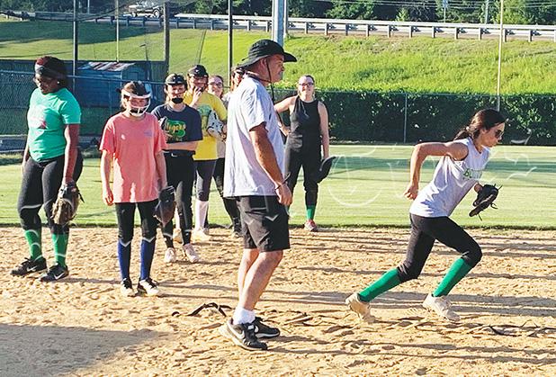 Softball Getting Ready for 2021 Mary Margaret Ross runs through drills.