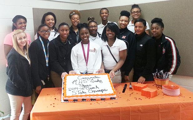 City of Middleton honors girls’ basketball team The Middleton Lady Tigers posted a perfect 35-0 season record in winning the State Class A Championship this year. The team, shown above, (front l-r) Nicole Wagner, Sarah Franklin, Tatiyana Prewitt, Averyale Joy, Antonia Whatley, Alexis Page and (rear l-r) Keonia Smith, Tyra Smith, Rachelle Parks, Shalexus Smith, Chelsey Smith, Deja Faulkner, Sequoya Warren, and Cherelle Jones were honored at a luncheon hosted by the City Of Middleton. Bar-B-cue, slaw, baked beans, and chips were followed by a special “Stat