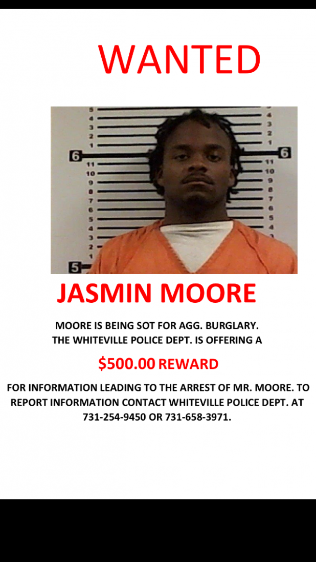 CAPTURED: U.S. Marshalls and the Whiteville Police Department captured Jasmin Moore on Wednesday, March 25. Article Image Alt Text