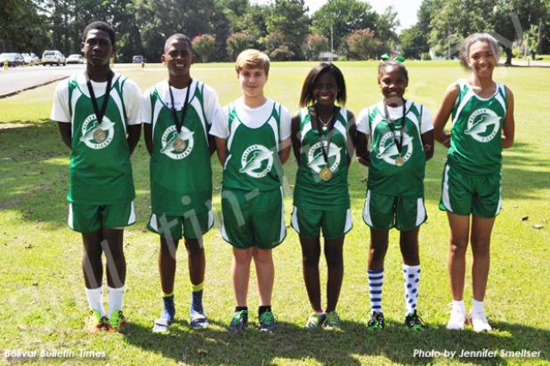 BMS cross country holds annual track meet Pictured (l-r): Vantez Sain, Antonio “DJ” Smith, Clayton Moorehead, Shakiya Blakemore, Kaylan Jones and Naomi Price.